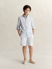 Azul - Camisa popelina con escudo GANT - Imagen 3 de 7