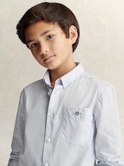 Azul - Camisa popelina con escudo GANT - Imagen 4 de 7