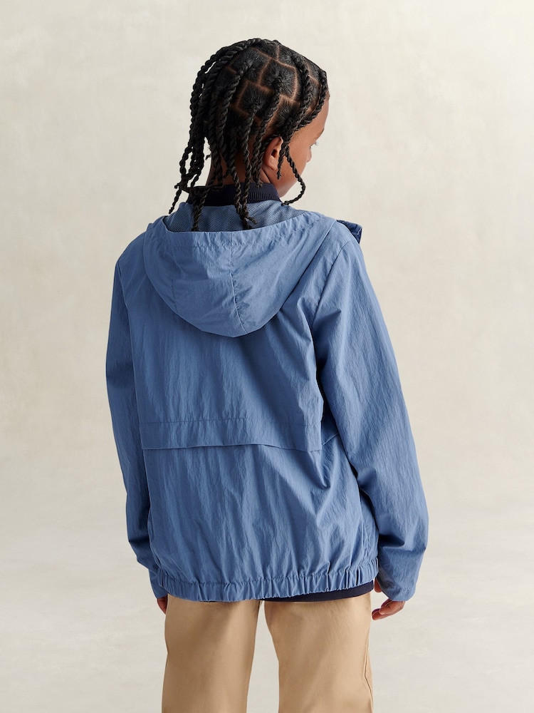 GANT Blue Lightweight Windbreaker Jacket - Image 2 of 8 GANT Blue Lightweight Windbreaker Jacket - Image 2 of 8