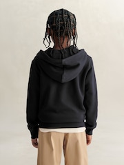 Negro - Sudadera con capucha, cremallera completa y escudo de GANT - Imagen 2 de 4
