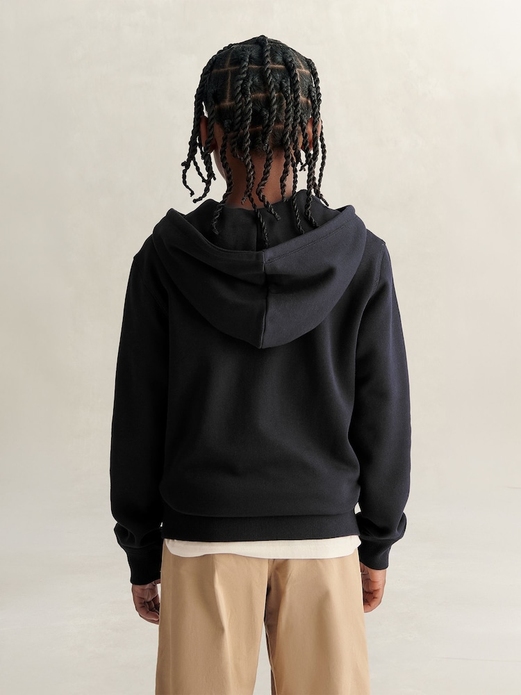 Negro - Sudadera con capucha, cremallera completa y escudo de GANT - Imagen 2 de 4 Negro - Sudadera con capucha, cremallera completa y escudo de GANT - Imagen 2 de 4