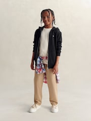 Negro - Sudadera con capucha, cremallera completa y escudo de GANT - Imagen 3 de 4
