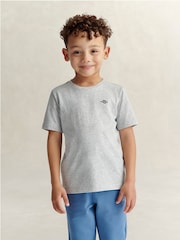 Gris - Camiseta de manga corta con escudo de GANT - Imagen 1 de 7