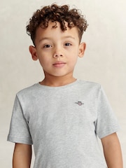 Gris - Camiseta de manga corta con escudo de GANT - Imagen 3 de 7