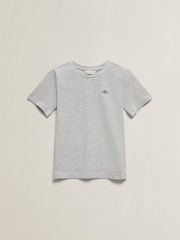 Gris - Camiseta de manga corta con escudo de GANT - Imagen 5 de 7