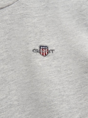 Gris - Camiseta de manga corta con escudo de GANT - Imagen 6 de 7