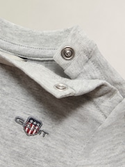 Gris - Camiseta de manga corta con escudo de GANT - Imagen 7 de 7