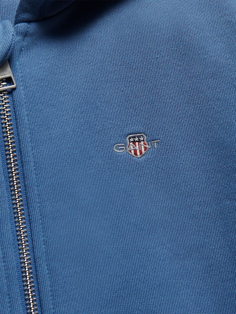 Azul - Sudadera con capucha, cremallera completa y escudo de GANT - Imagen 2 de 2 Azul - Sudadera con capucha, cremallera completa y escudo de GANT - Imagen 2 de 2