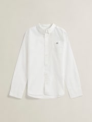 Blanco - Camisa popelina con escudo GANT - Imagen 5 de 6