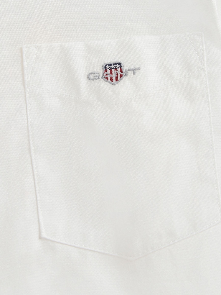Blanco - Camisa popelina con escudo GANT - Imagen 6 de 6