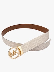 Michael Kors Cream Cut-To-Size Boxed Reversible Belt - Image 2 of 8