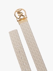 Michael Kors Cream Cut-To-Size Boxed Reversible Belt - Image 4 of 8