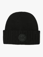 Michael Kors Black 3D Cuff Hat - Image 1 of 4
