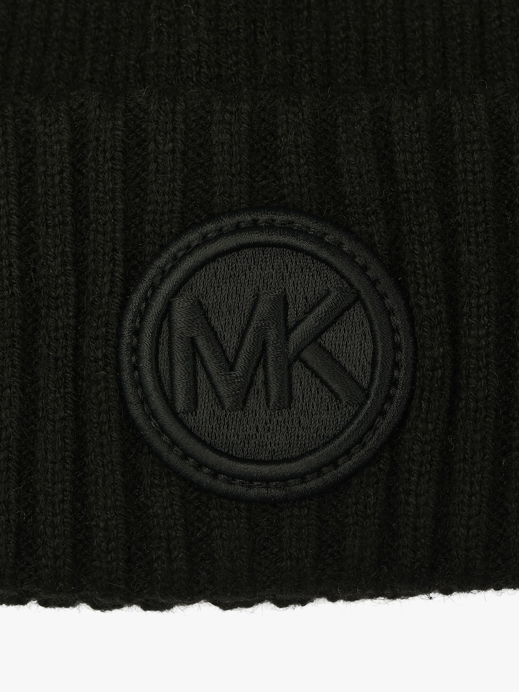 Michael Kors Black 3D Cuff Hat - Image 4 of 4