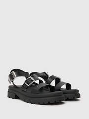 Schuh Tyla Leopard Chunky Sandals - Image 2 of 4