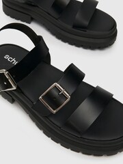 Schuh Tyla Leopard Chunky Sandals - Image 3 of 4