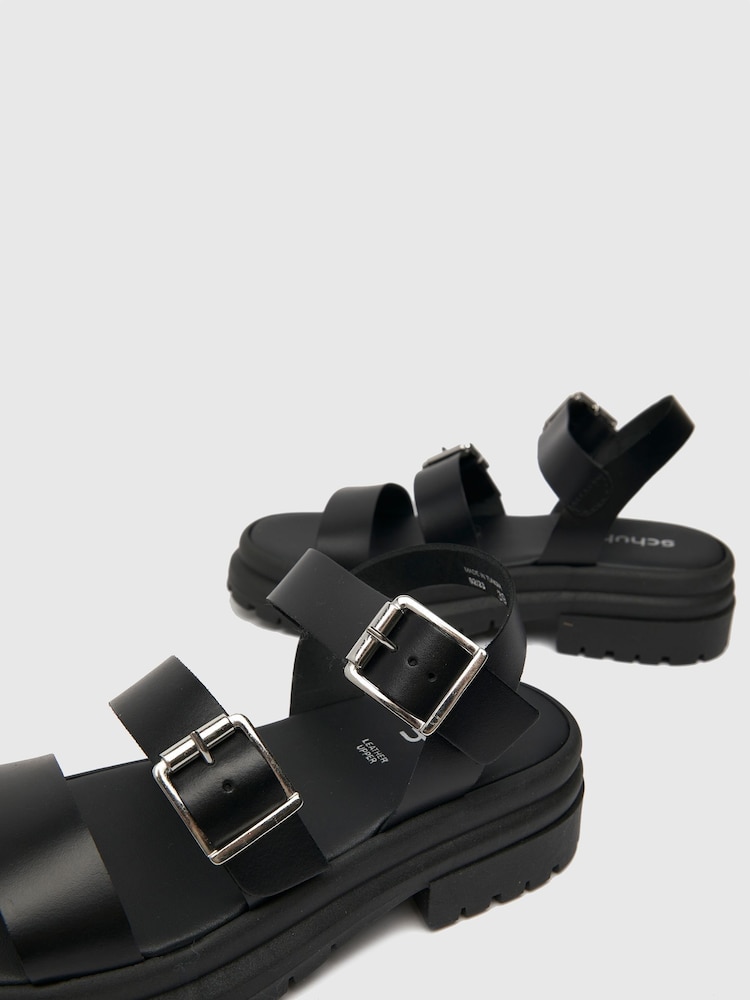 Schuh Tyla Leopard Chunky Sandals - Image 4 of 4