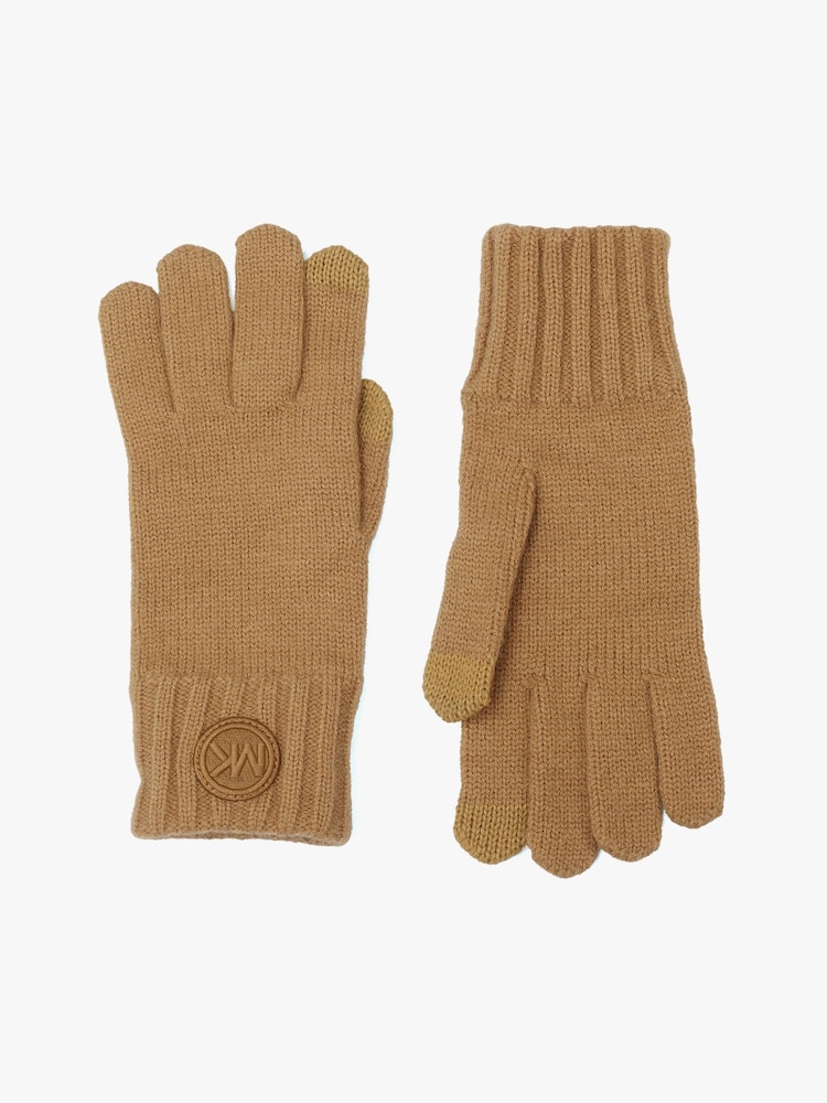 Michael Kors Brown 3D Gloves - Image 1 of 4