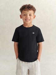 Negro - Camiseta de manga corta con escudo de GANT - Imagen 1 de 7