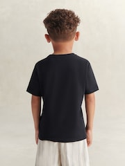 Negro - Camiseta de manga corta con escudo de GANT - Imagen 2 de 7
