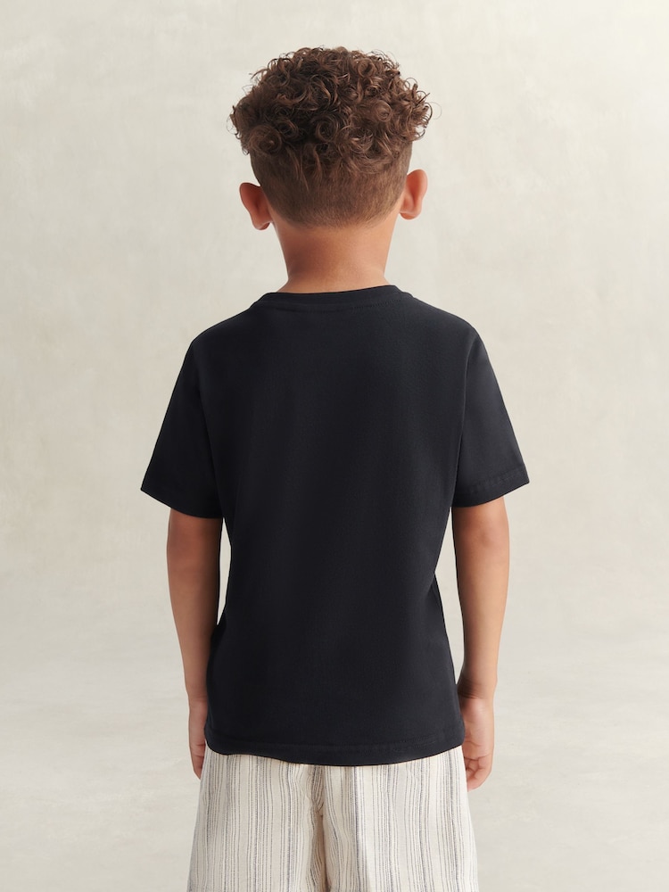 Negro - Camiseta de manga corta con escudo de GANT - Imagen 2 de 7