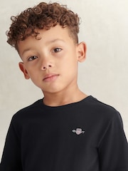 Negro - Camiseta de manga corta con escudo de GANT - Imagen 3 de 7