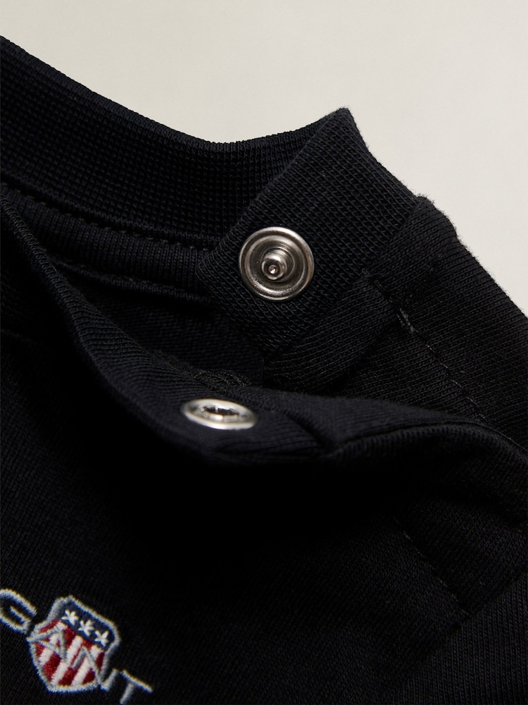 Negro - Camiseta de manga corta con escudo de GANT - Imagen 7 de 7