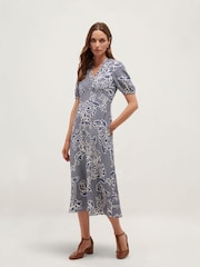 Hobbs Blue Sidonie Dress - Image 1 of 6