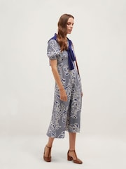 Hobbs Blue Sidonie Dress - Image 3 of 6