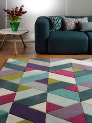 Asiatic Rugs Blue Funk Wool Rug - Image 1 of 6