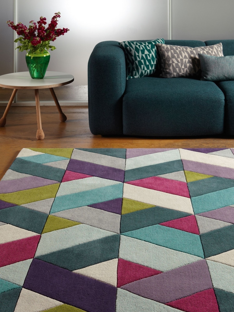 Asiatic Rugs Blue Funk Wool Rug - Image 1 of 6