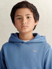 GANT Blue Shield Hoodie - Image 3 of 6