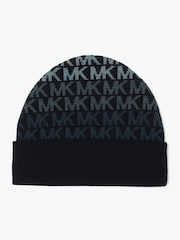 Michael Kors Blue Stripe Cuff Hat And Scarf Set - Image 2 of 5