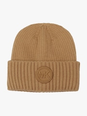 Michael Kors Brown 3D Cuff Hat - Image 2 of 5