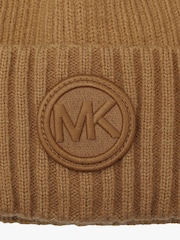 Michael Kors Brown 3D Cuff Hat - Image 3 of 5