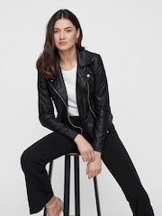 Y.A.S Leather Black Jacket - Image 1 of 5