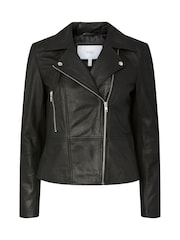 Y.A.S Black Leather Jacket - Image 6 of 7