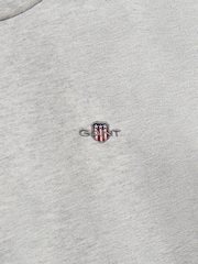 Gris - T-shirt à manches courtes GANT Shield - Image 5 sur 5