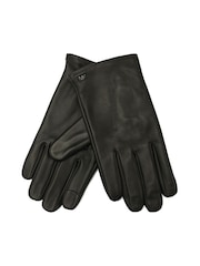 Michael Kors Black Leather Gloves - Image 2 of 4