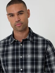 Threadbare Black Cotton Long Sleeve Shirt - Image 4 of 4