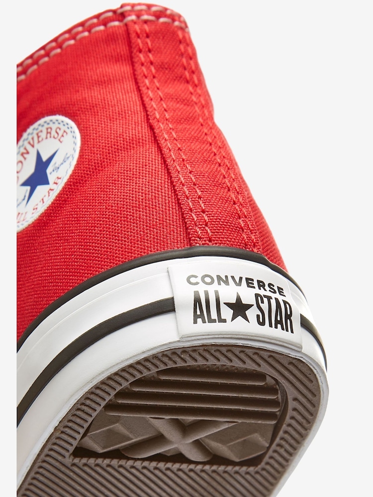 Converse Red Chuck Taylor All Star High Infant Trainers - Image 4 of 4