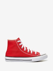 Converse Red Chuck Taylor High Top Junior Trainers - Image 2 of 5