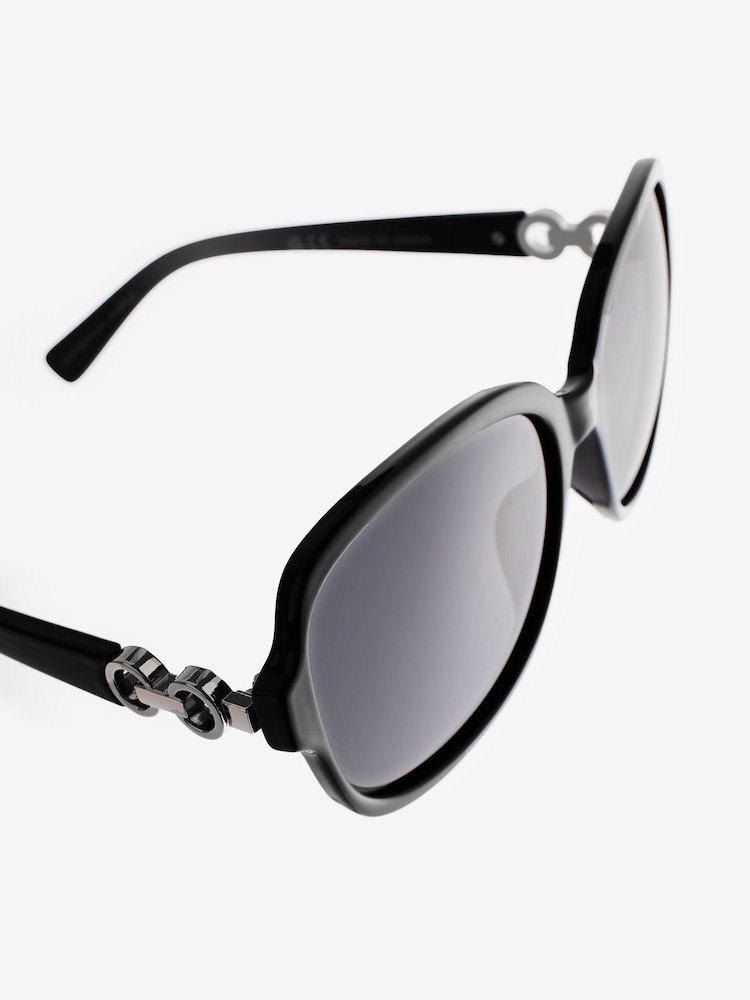 Black Polarised Large Square Sunglasses - Image 6 of 6
