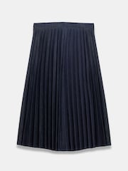 Mint Velvet Pleated Denim Midi Skirt - Εικόνα 6 από 7