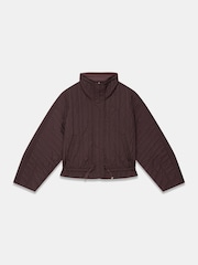 Mint Velvet Red Quilted Peplum Jacket - Image 7 of 8