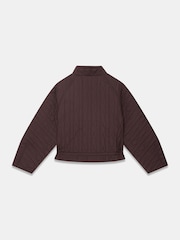 Mint Velvet Red Quilted Peplum Jacket - Image 8 of 8