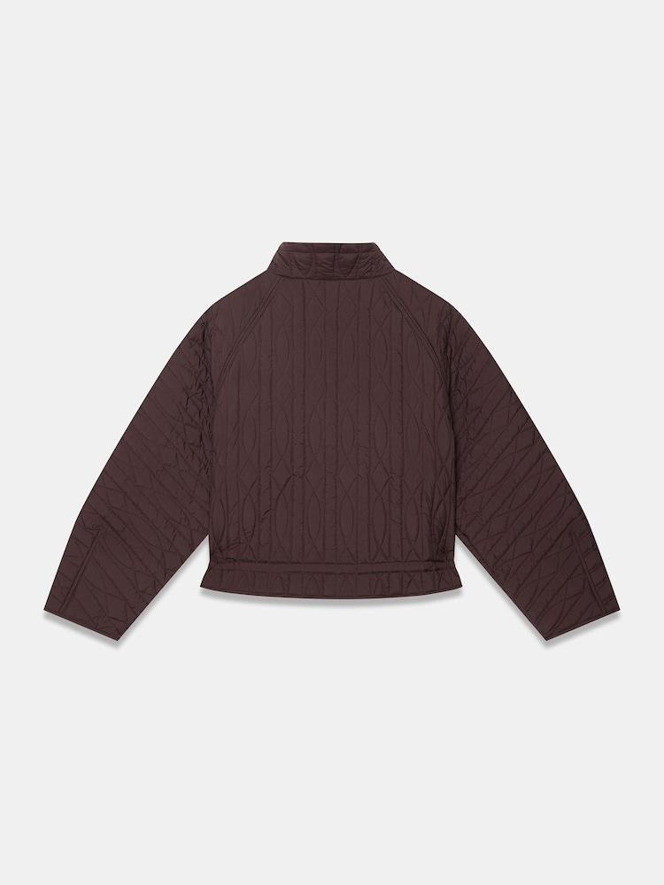 Mint Velvet Red Quilted Peplum Jacket - Image 8 of 8 Mint Velvet Red Quilted Peplum Jacket - Image 8 of 8