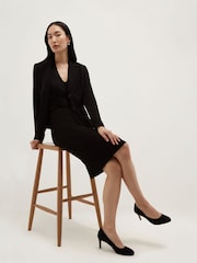 Hobbs Black Petite Lea Skirt - Image 4 of 5