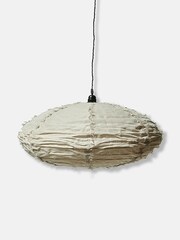 Abigail Ahern Natural Medium Drongo Fabric Shade - Image 4 of 4