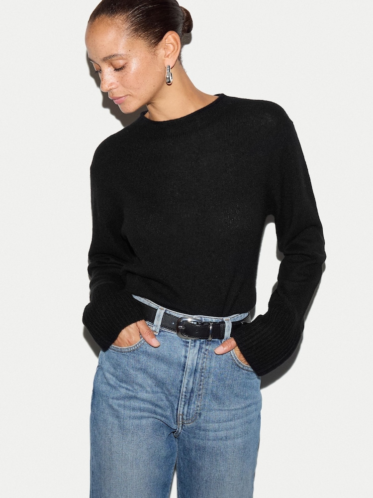 Svart - Jigsaw Cloud Cashmere Eldon Jumper - Bild 1 av 5